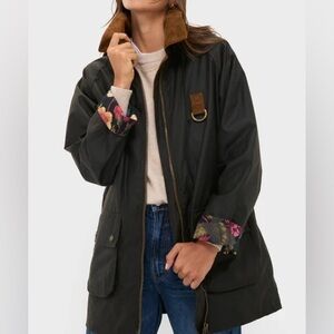 Barbour x Tuckernuck Elodie Wax Jacket Olive NWT